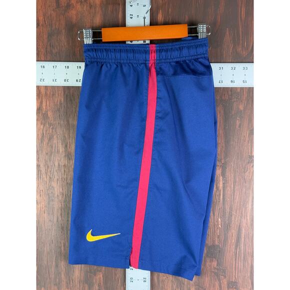 Nike FC Barcelona‎ Woven Soccer Futbol Activewear Shorts Blue Mens Small 2011/12 - Picture 5 of 8